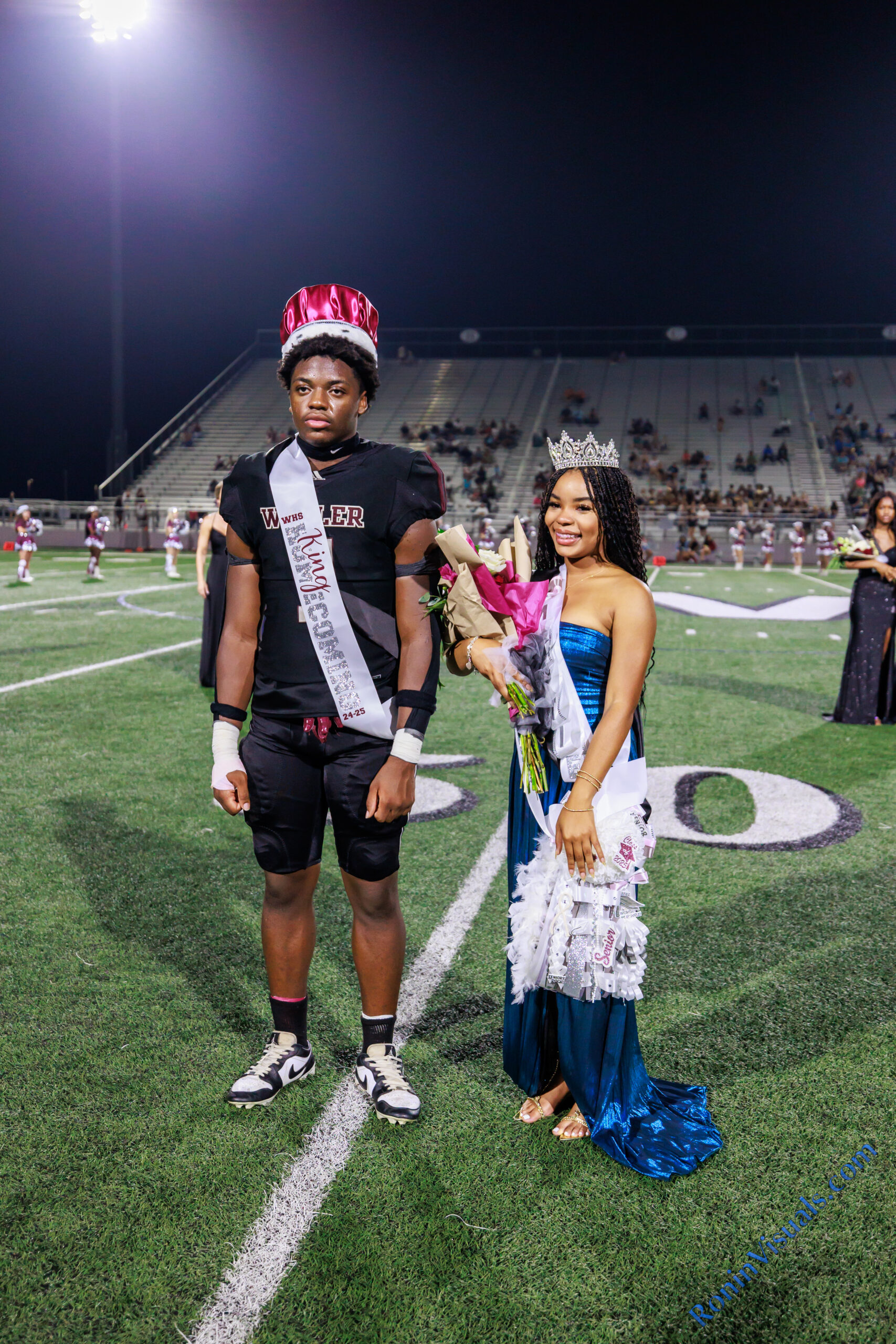 The Waller Bulldog football team wins their first homecoming game in nearly a decade, over Houston Westside, for the Bulldog’s second victory of the 2024 campaign, at Daikin Stadium in Waller, Sept. 13, 2024. (Photo by Creighton Holub, courtesy RoninVisuals.com)