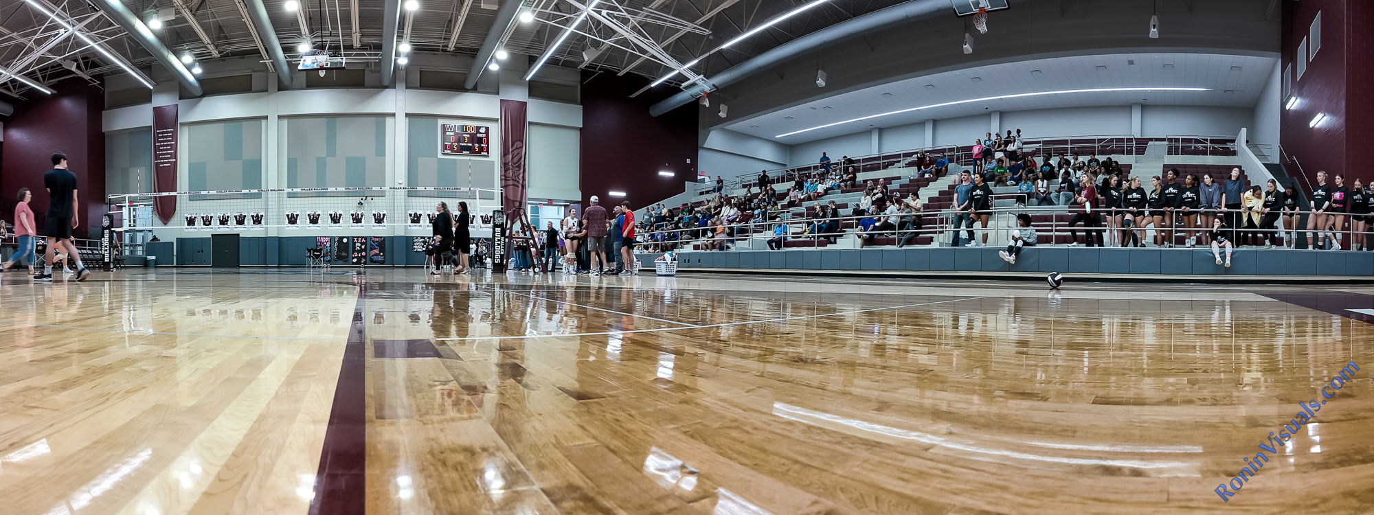 The Waller volleyball community came together as a big family, giving the senior players their last "play" at their home court in a Senior Night celebration after the regular season finale. (Photo by Creighton Holub, courtesy www.RoninVisuals.com)